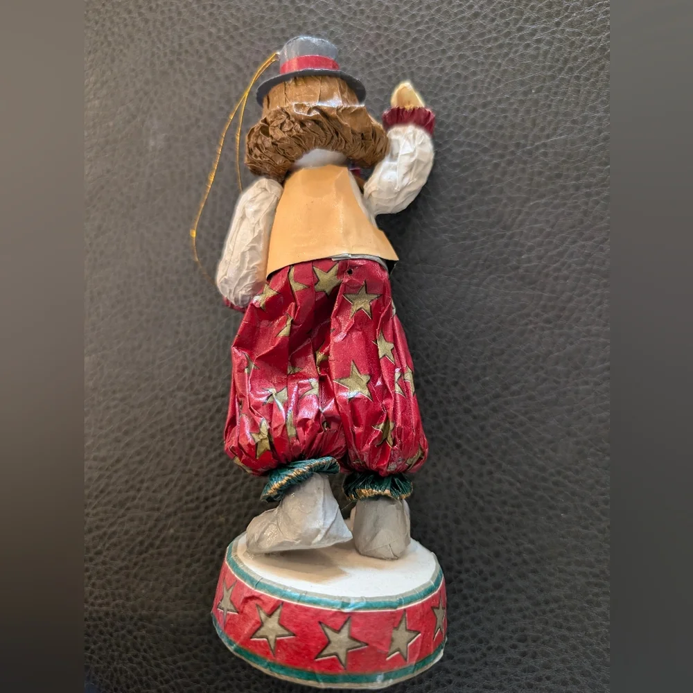 Vintage Kurt Alder Paper Mache Circus Clown Ornament Lot Of 2 Hand Painted